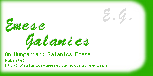 emese galanics business card